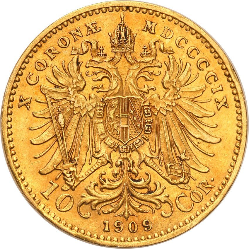 Austria 10 koron 1909 Marschall st.1-